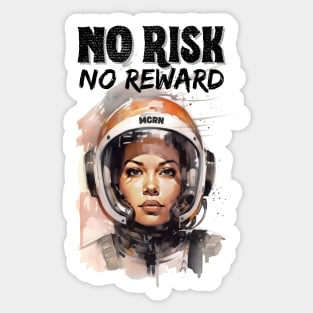 No Risk, No Reward - MCRN - Sci-Fi Sticker